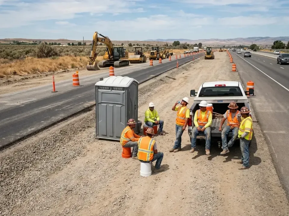 highway-road-construction-crew-007 — frequently asked questions, Porta Potty and Restroom Rentals in Grandview, WA